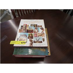 Four hard cover books