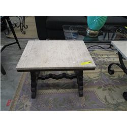 Stone top table 17" x 24"