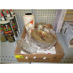 Box of household and decorative objects