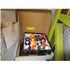 Image 1 : Box of pool balls and retro intercom system