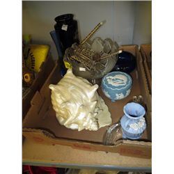 Box of glass and china objects