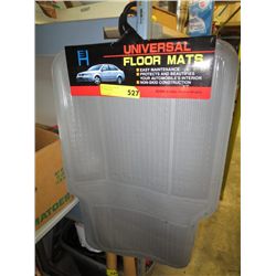 Grey rubber car mats