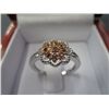 Image 2 : Rare red diamond cluster ring