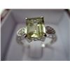 Image 2 : Yellow topaz emerald cut ring