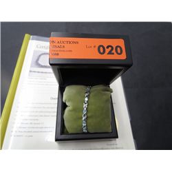 6. carat blue topaz & diamond tennis bracelet