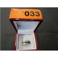 .925 silver man's onyx band ring