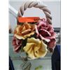 Image 1 : Italian ceramic floral basket
