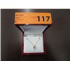 Image 1 : Pear Shape Blue Topaz & Diamond Pendant