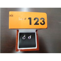 New diamond & amethyst earrings