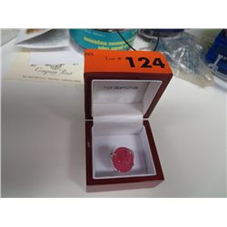Pink Druzy ring