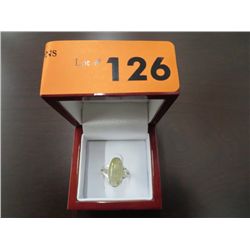 Golden Tourmaline Oval Cabochon Ring
