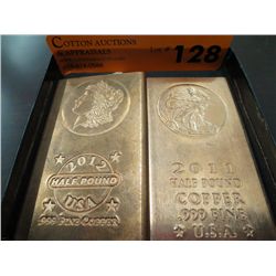 2 US Mint Copper Bars