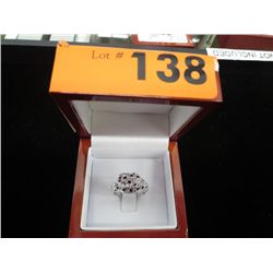 Ladies crystal leopard ring