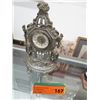 Image 1 : Wind up metal clock 9" tall