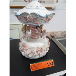 Musical carousel 10" tall
