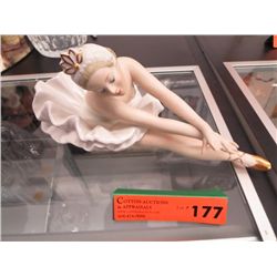 Porcelain ballerina figurine 11" long