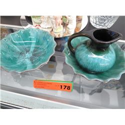 Three pieces of Blue Mountain pottery