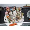 Image 1 : Round mirror with 12 figurines