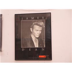Framed James Dean poster