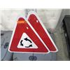 Image 1 : Two roundabound signs