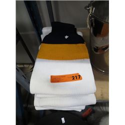 Nine pairs of hockey socks