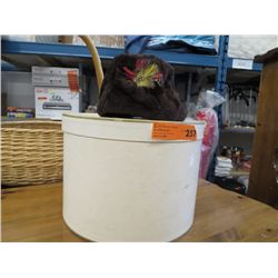 Vintage ladies hat with hat box