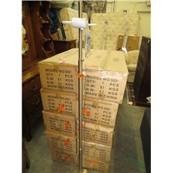 Brushed stainless floor lamp- no shade