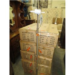 Brushed stainless floor lamp- no shade