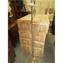 Brushed stainless floor lamp- no shade