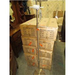 Brushed stainless floor lamp- no shade