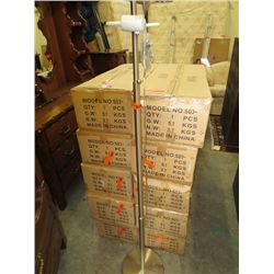 Brushed stainless floor lamp- no shade