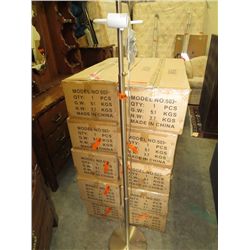 Brushed stainless floor lamp- no shade