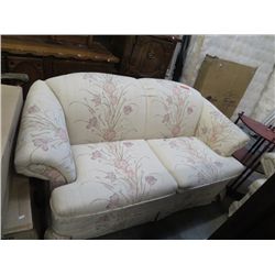 Upholstered sofa and love seat - used