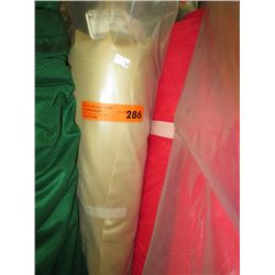 Roll of beige sports jersey fabric