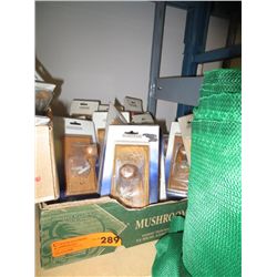 Box of wooden hooks