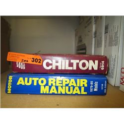 Two auto repair manuals