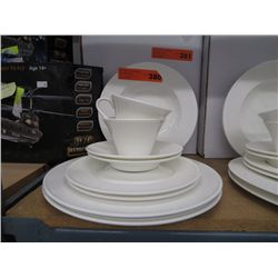 20 piece white dinner set - new in box