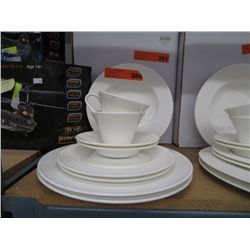 20 piece white dinner set - new in box