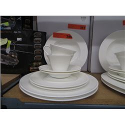 20 piece white dinner set - new in box