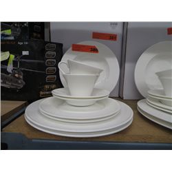 20 piece white dinner set - new in box