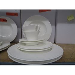 20 piece white dinner set - new in box