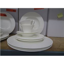 20 piece white dinner set - new in box
