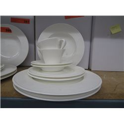 20 piece white dinner set - new in box