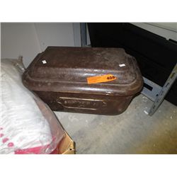 Antique cast iron toilet tank