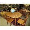 Image 1 : Arborite table, leaf and four chairs