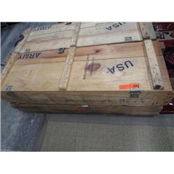 US army wooden ammunition boxes