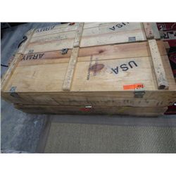 US army wooden ammunition boxes