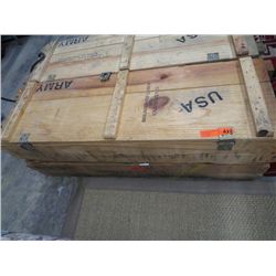 US army wooden ammunition boxes - camo