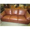 Image 1 : Brown leather sofa