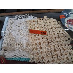 7 hand made doilies